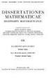 DISSERTATIONES MATHEMATICAE《数学论文》