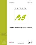 ESAIM: Probability and Statistics《欧洲应用数学与工业数学辑：概率论与统计学》