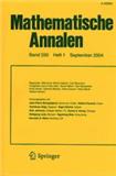 Mathematische Annalen《数学年刊》