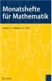 Monatshefte für Mathematik《数学月刊》