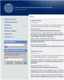 Finance a úvěr-Czech Journal of Economics and Finance《金融与信贷:捷克经济与金融杂志》